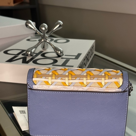 Tory Burch Robinson Woven Mini Shoulder/Crossbody Bag - Picture 2 of 8